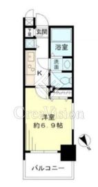 レジデンシア麻布十番 701 間取り図