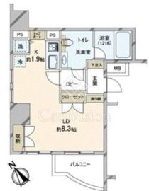 アクシア代々木 10階 間取り図