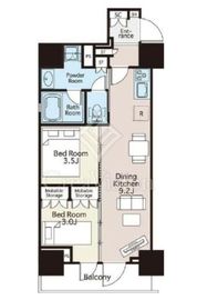 パルタージュ隅田川テラス 601 間取り図