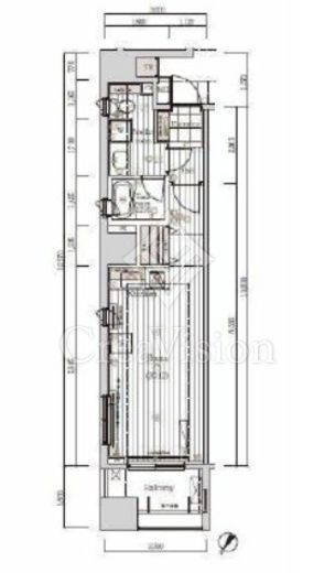 レグラス川崎 8階 間取り図