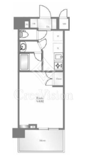 ZOOM品川南 2階 間取り図