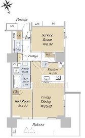アクシルコート早稲田 12階 間取り図