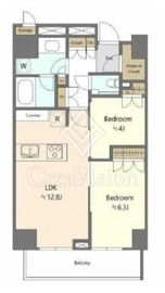 パークタワー豊洲 15階 間取り図