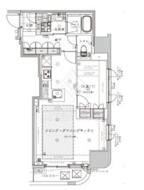 ライオンズミレス蔵前 11階 間取り図