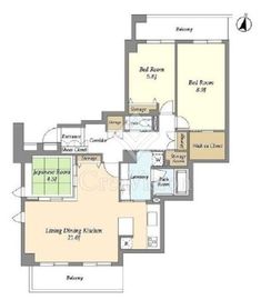 PATH宮前平 402 間取り図