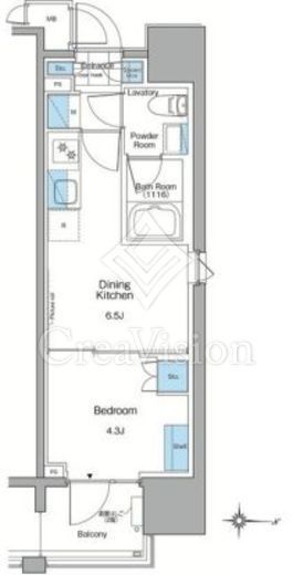 ルフォンプログレ赤羽マークス 604 間取り図