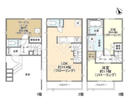 kolet二子新地#04 (コレット二子新地#04) #04 間取り図