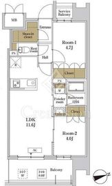 RJRプレシア川口 1011 間取り図