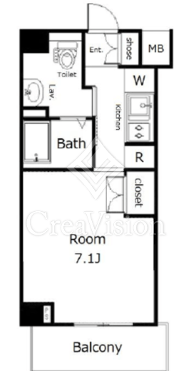 ガーラ渋谷常磐松 5階 間取り図