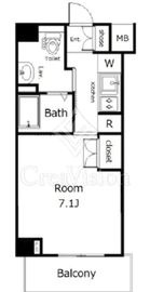 ガーラ渋谷常磐松 5階 間取り図