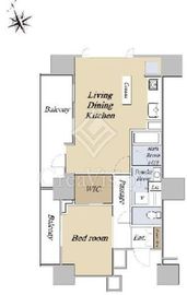 グランスイート白金高輪 15階 間取り図