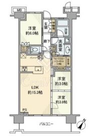 プラウド京急蒲田 9階 間取り図