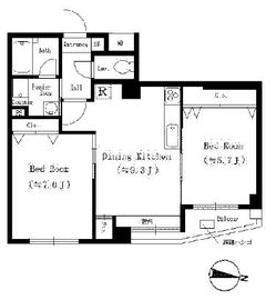 ヒルズ白金 205 間取り図