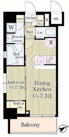 アジールコート桜上水 303 間取り図