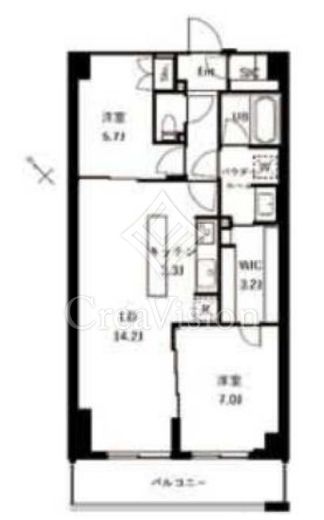 ザ・ケンジントン・レジデンスときわ台 412 間取り図