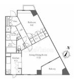 パークノヴァ乃木坂 2階 間取り図