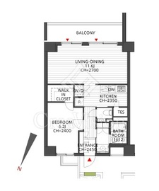 アークタワーズサウス 506 間取り図
