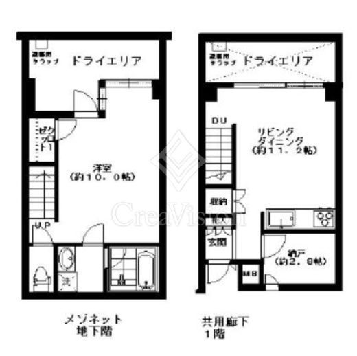 ヒルハイツ代官山 1階 間取り図