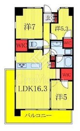 アトラス北赤羽 7階 間取り図