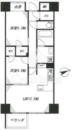 オープンレジデンシア中野坂上 2階 間取り図