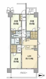 MJR新川崎 2階 間取り図