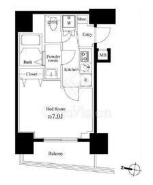 アイル文京白山 13階 間取り図