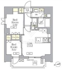 ザ・ライオンズフォーシア文京湯島 904 間取り図