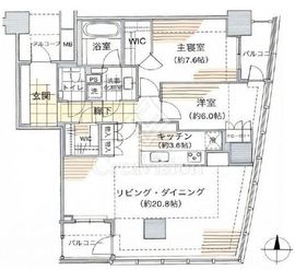 クレッセント川崎タワー 27階 間取り図