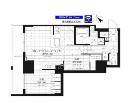 ステージグランデ台東根岸アジールコート 6階 間取り図