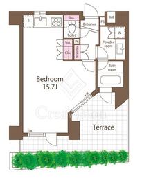 カーサフェリス阿佐ヶ谷テラス 1階 間取り図