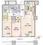 ザ・パークハウス西新宿タワー60 59階 間取り図