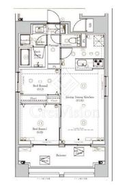 エストゥルースプラス西日暮里 801 間取り図