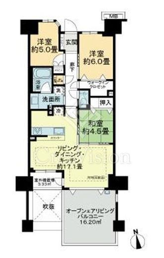 ヴェレーナシティパレ・ド・プラージュ 4階 間取り図