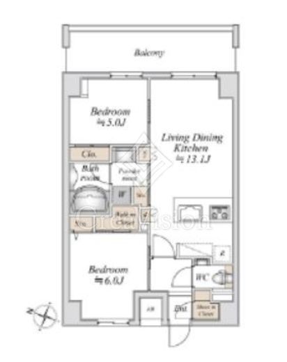 板橋本町ステーションレジデンス 10階 間取り図
