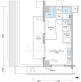 デュオフラッツ篠崎 901 間取り図