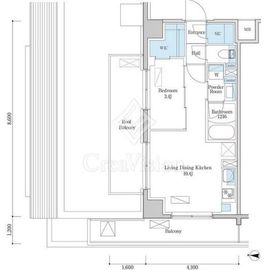 デュオフラッツ篠崎 901 間取り図