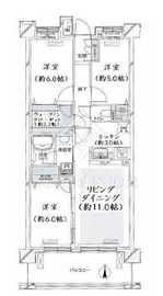 クレストフォルム武蔵小杉ブライトコート 5階 間取り図
