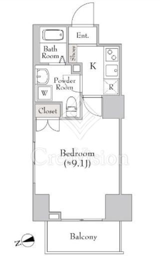 CANVASS板橋 803 間取り図