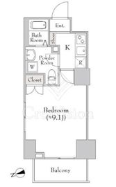 CANVASS板橋 803 間取り図