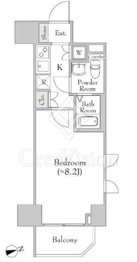 CANVASS板橋 404 間取り図