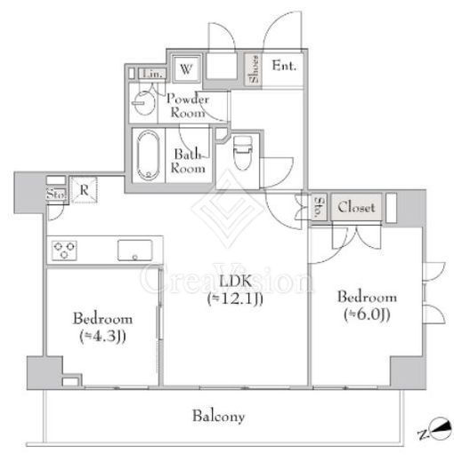 CANVASS板橋 1004 間取り図
