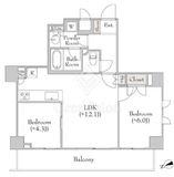 CANVASS板橋 1004 間取り図