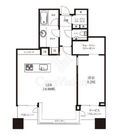 パークコート虎ノ門愛宕タワー 24階 間取り図