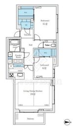 カーサドゥレイズ代々木上原 205 間取り図