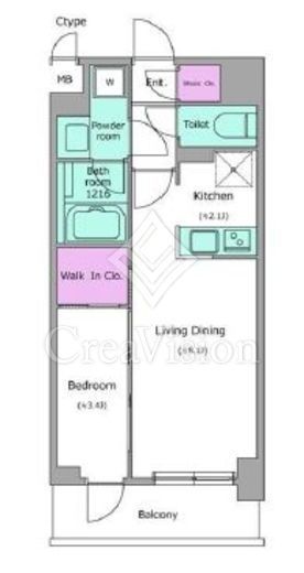 KDXレジデンス上石神井Ⅱ 704 間取り図