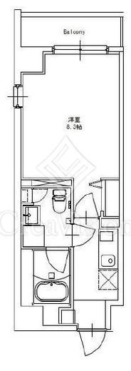 JU RUY Ichigaya Daimachi 701 間取り図