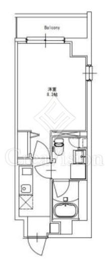 JU RUY Ichigaya Daimachi 802 間取り図