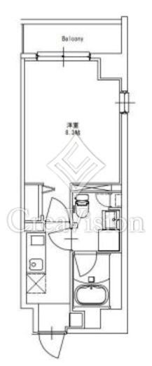 JU RUY Ichigaya Daimachi 602 間取り図