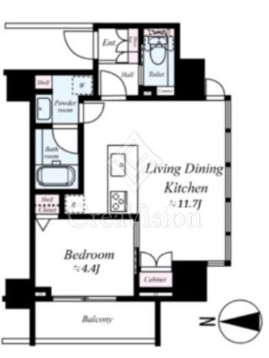 フュージョナル秋葉原 6階 間取り図