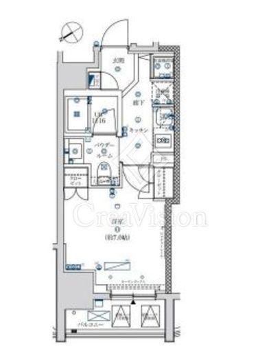 フェルクルール上野駅前 5階 間取り図